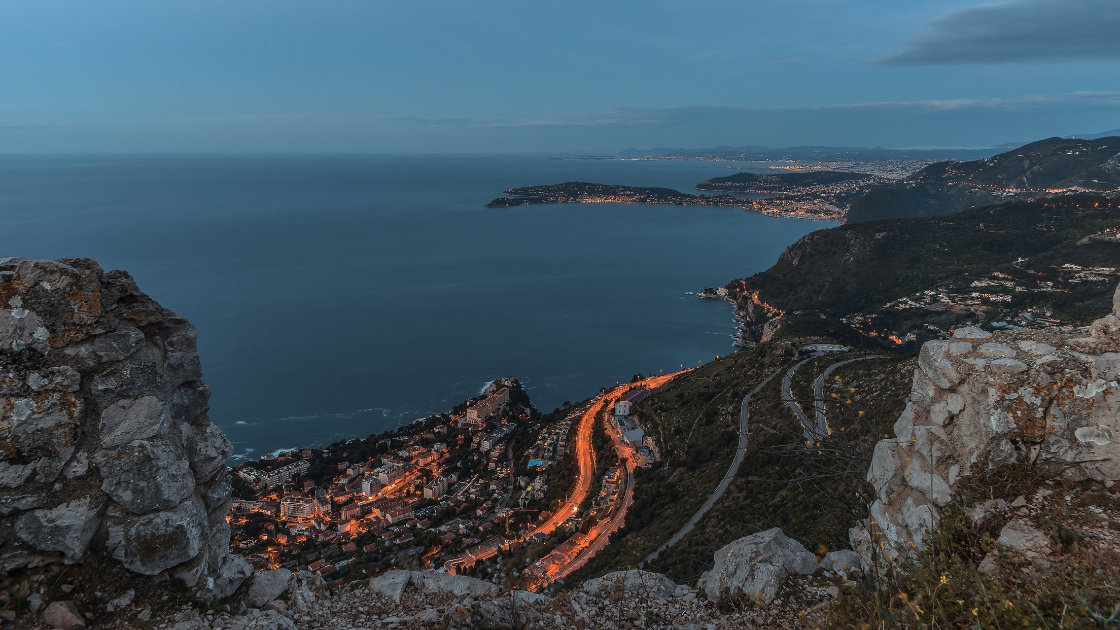 French Riviera coastline